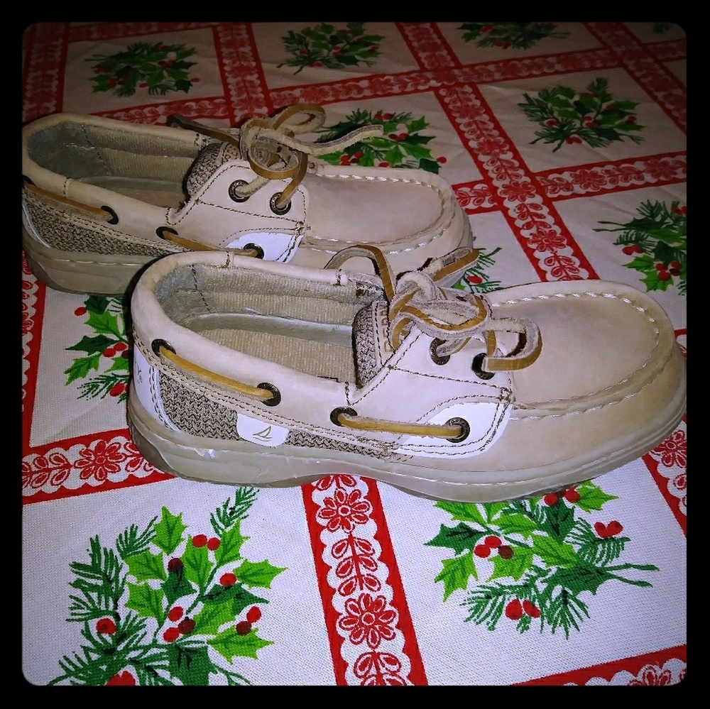 Girls size 10 sperry boat shoes